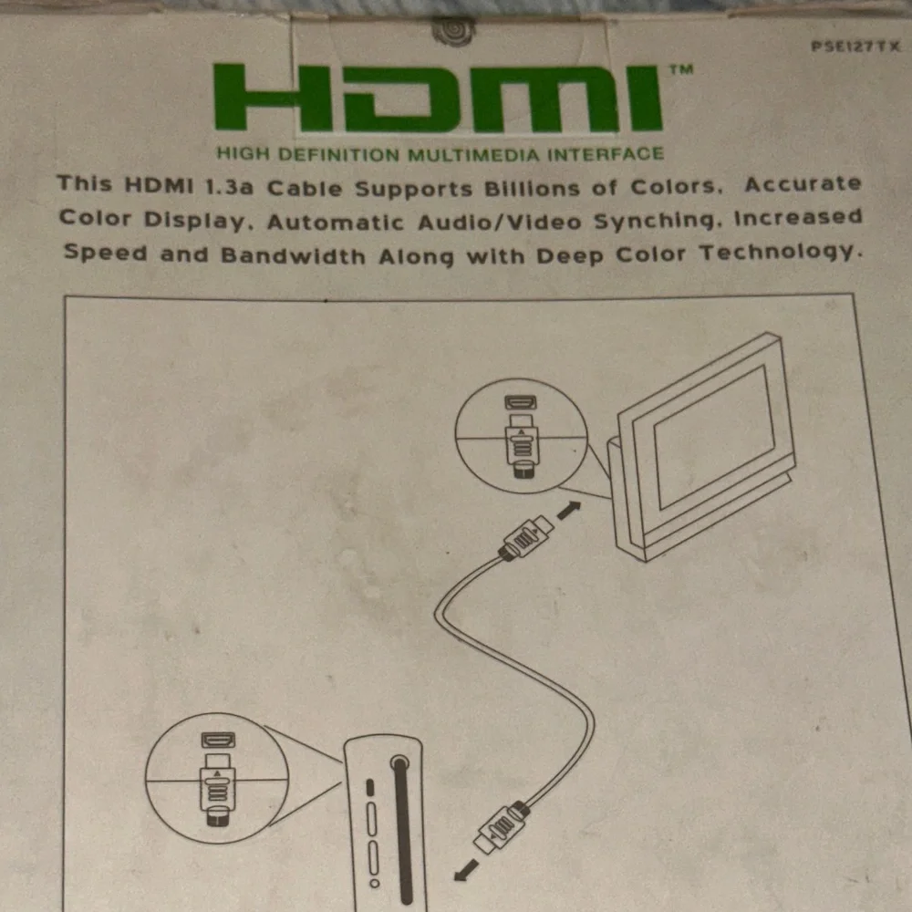 HDMI Cable for Xbox 360 - Black